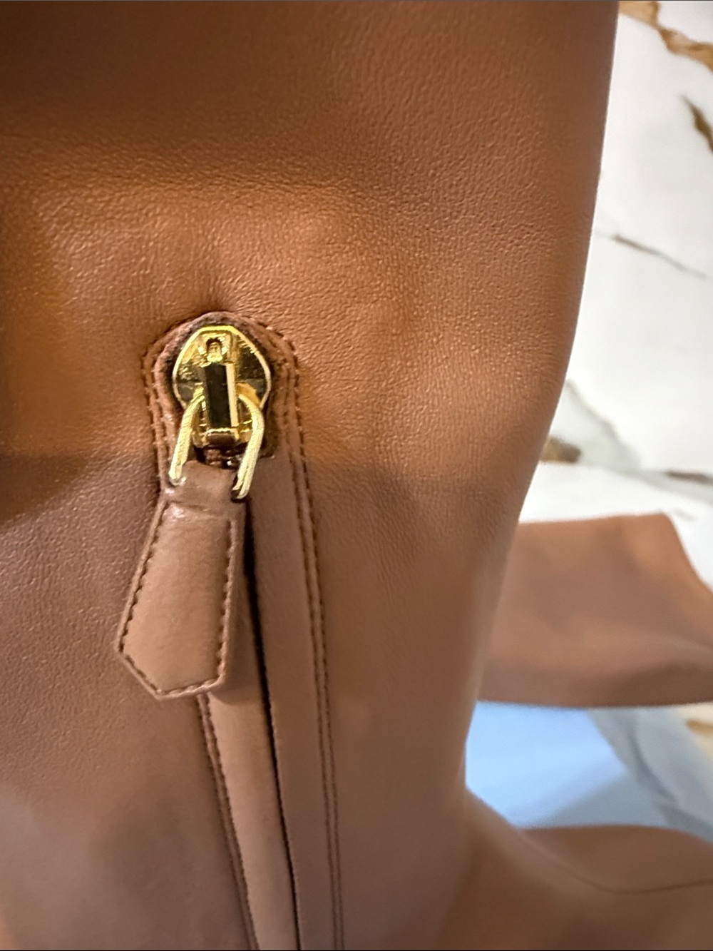 PRADA CALZATURE DONNA CARAMEL NAPPA LEATHER SOZE EU 36.5 - Picture 15 of 15